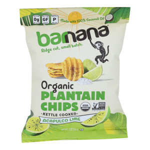 Barnana - Plantn Chips Acaplc Lme - Case Of 6-2 Oz Barnana - Plantn Chips Acaplc Lme - Case Of 6-2 Oz