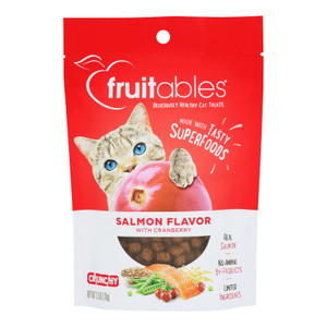 Fruitables - Cat Treats Salmon&cranberry - Case Of 10-2.5 Oz Fruitables - Cat Treats Salmon&cranberry - Case Of 10-2.5 Oz