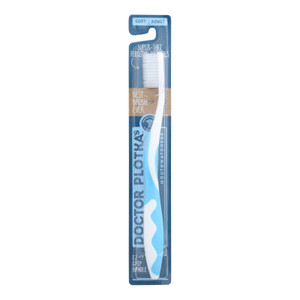 Doctor Plotka's - Toothbrush Adult Blue - Case Of 6-1 Ct Doctor Plotka's - Toothbrush Adult Blue - Case Of 6-1 Ct