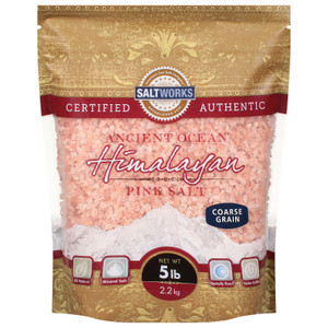 Saltworks - Salt Pink Himalayan Crse - 1 Each - 5 Lb Saltworks - Salt Pink Himalayan Crse - 1 Each - 5 Lb
