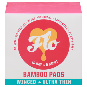 Flo - Pads Bamboo - Case Of 8-15 Ct Flo - Pads Bamboo - Case Of 8-15 Ct