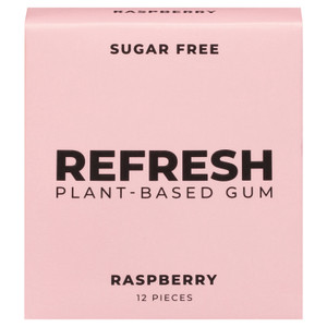 Refresh Gum - Gum Raspberry - Case Of 12-12 Count Refresh Gum - Gum Raspberry - Case Of 12-12 Count