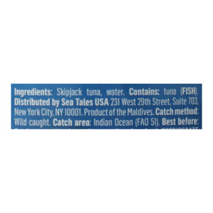 Fish Tales - Tuna Skipjck In Water - Case Of 12-5 Oz Fish Tales - Tuna Skipjck In Water - Case Of 12-5 Oz