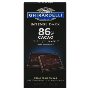 Ghirardelli - Bar Intense Dark Dark Chocolate - Case Of 12 - 3.17 Ounces Ghirardelli - Bar Intense Dark Dark Chocolate - Case Of 12 - 3.17 Ounces