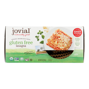 Jovial - Pasta Organic Brown Rice Lasagna - Case Of 6-9 Ounces Jovial - Pasta Organic Brown Rice Lasagna - Case Of 6-9 Ounces
