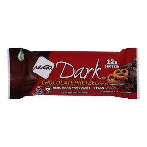 Nugo Nutrition Bar - Dark - Chocolate Pretzel - 1.76 Oz - Case Of 12 Nugo Nutrition Bar - Dark - Chocolate Pretzel - 1.76 Oz - Case Of 12