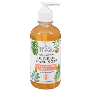 Brittanie's Thyme - Hand Soap Lq Frknsns Myrrh - Case Of 6-12 Fz Brittanie's Thyme - Hand Soap Lq Frknsns Myrrh - Case Of 6-12 Fz
