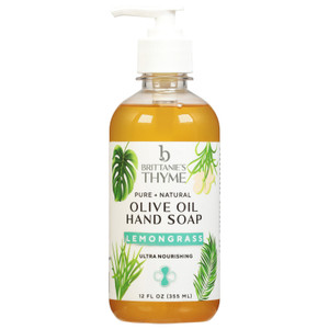 Brittanie's Thyme - Hand Soap Lq Lemongrass - Case Of 6-12 Fz Brittanie's Thyme - Hand Soap Lq Lemongrass - Case Of 6-12 Fz