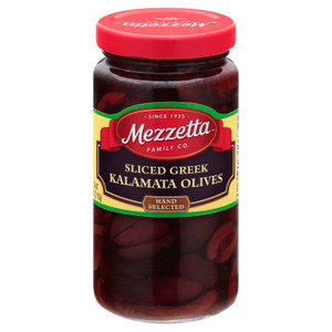 Mezzetta Sliced Greek Kalamata Olives - Case Of 6 - 5.75 Oz Mezzetta Sliced Greek Kalamata Olives - Case Of 6 - 5.75 Oz