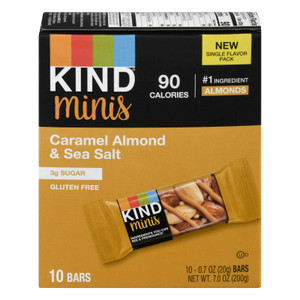Kind - Bar Mini Caramel Almond Sea Salt - Case Of 8-10/.7 Oz Kind - Bar Mini Caramel Almond Sea Salt - Case Of 8-10/.7 Oz