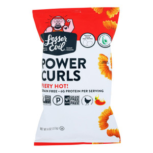 Lesser Evil - Power Curls Fiery Hot - Case Of 9-4 Oz Lesser Evil - Power Curls Fiery Hot - Case Of 9-4 Oz