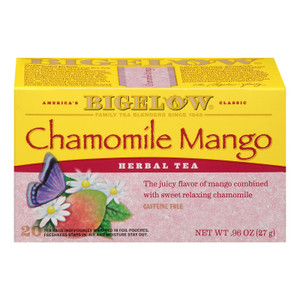 Bigelow Tea Tea - Chamomile With Mango - Case Of 6 - 20 Bag Bigelow Tea Tea - Chamomile With Mango - Case Of 6 - 20 Bag