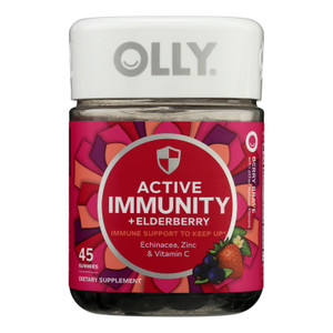 Olly - Supplement Active Immune Elderberry - Case Of 3-45 Count Olly - Supplement Active Immune Elderberry - Case Of 3-45 Count