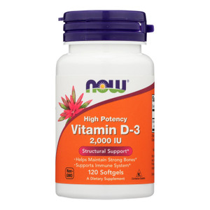 Now Foods - Vitamin D-3 2000iu - 1 Each-120 Sgel Now Foods - Vitamin D-3 2000iu - 1 Each-120 Sgel