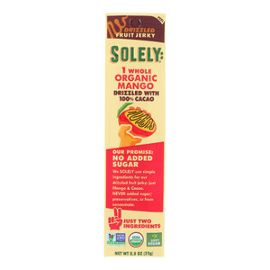 Solely - Fruit Jrky Mango Cacao - Case Of 12-.8 Oz Solely - Fruit Jrky Mango Cacao - Case Of 12-.8 Oz