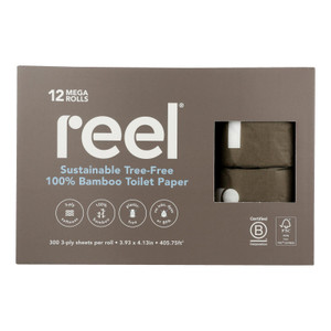 Reel - Toilet Paper Bamboo - Case Of 2-12 Count Reel - Toilet Paper Bamboo - Case Of 2-12 Count