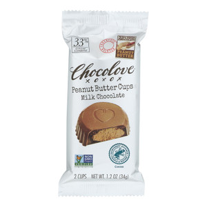 Chocolove - Cup Peanut Butter Milk Chocolate - Case Of 10 - 1.2 Ounces Chocolove - Cup Peanut Butter Milk Chocolate - Case Of 10 - 1.2 Ounces