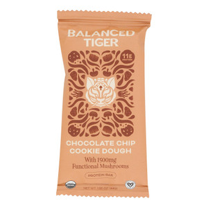 Balanced Tiger - Bar Protein Chocolate Chip Cookie Dough - Case Of 12 - 1.55 Ounces Balanced Tiger - Bar Protein Chocolate Chip Cookie Dough - Case Of 12 - 1.55 Ounces