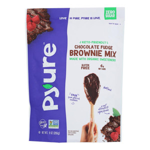 Pyure - Brownie Mix Organic Chocolate Fudge Sugar Free - Case Of 6-9 Ounces Pyure - Brownie Mix Organic Chocolate Fudge Sugar Free - Case Of 6-9 Ounces