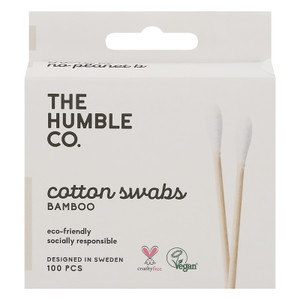 Humble Co - Bamboo Cotton Swabs - Case Of 10 - 100 Ct Humble Co - Bamboo Cotton Swabs - Case Of 10 - 100 Ct