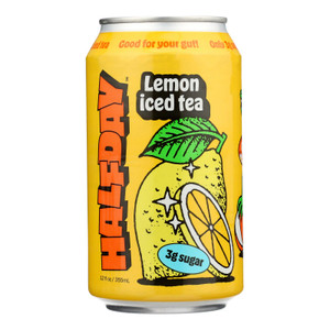 Halfday - Tonic Lemon Black Tea - Case Of 12-12 Fz Halfday - Tonic Lemon Black Tea - Case Of 12-12 Fz