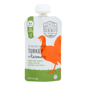 Serenity Kids - Pouch Turkey Rosemary - Case Of 6-3.5 Oz Serenity Kids - Pouch Turkey Rosemary - Case Of 6-3.5 Oz