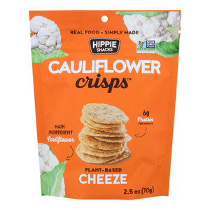 Hippie Snacks - Cauliflower Crisp Cheeze - Case Of 8-2.5 Oz Hippie Snacks - Cauliflower Crisp Cheeze - Case Of 8-2.5 Oz