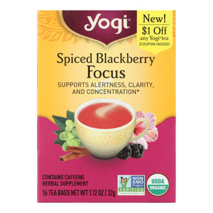 Yogi - Tea Spcd Blkbry Focus - Case Of 6-16 Bag Yogi - Tea Spcd Blkbry Focus - Case Of 6-16 Bag