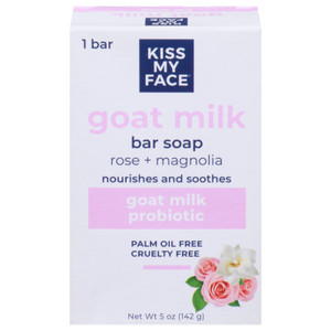 Kiss My Face - Br Soap Goatmlk Rose/magn - 1 Each-5 Oz Kiss My Face - Br Soap Goatmlk Rose/magn - 1 Each-5 Oz