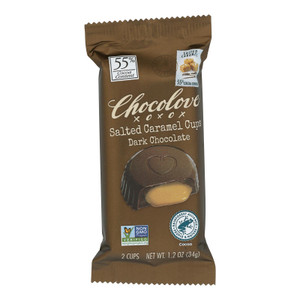 Chocolove - Cup Salted Caramel Dark Chocolate - Case Of 10 - 1.2 Ounces Chocolove - Cup Salted Caramel Dark Chocolate - Case Of 10 - 1.2 Ounces