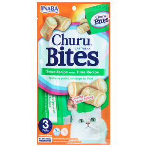 Inaba - Cat Treat Churu Chicken Tuna - Case Of 8-1.05 Oz Inaba - Cat Treat Churu Chicken Tuna - Case Of 8-1.05 Oz