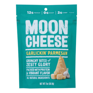 Moon Cheese - Snack Garlickin Parmesan - Case Of 12-2 Oz Moon Cheese - Snack Garlickin Parmesan - Case Of 12-2 Oz