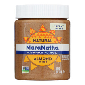 Maranatha Natural Foods Almond Butter - Honey Creamy - Case Of 6 - 12 Oz. Maranatha Natural Foods Almond Butter - Honey Creamy - Case Of 6 - 12 Oz.