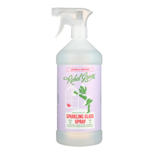 Rebel Green - Glass Cleaner Spray Lavender & Grapefruit - Case Of 4-32 Fz Rebel Green - Glass Cleaner Spray Lavender & Grapefruit - Case Of 4-32 Fz