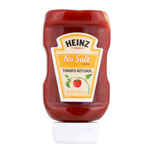 Heinz Ketchup - No Salt - Case Of 6 - 14 Oz. Heinz Ketchup - No Salt - Case Of 6 - 14 Oz.