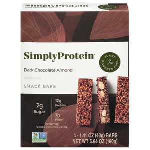 Simply Protein - Protein Bar Drk Choco Alm - Cs Of 6-4/1.41 Z Simply Protein - Protein Bar Drk Choco Alm - Cs Of 6-4/1.41 Z