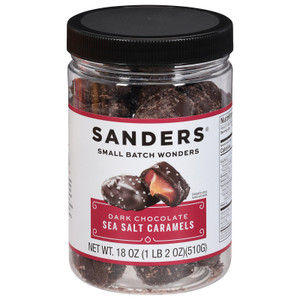 Sanders - Caramels Dk Choc Ssalt - Cs Of 6-18 Oz Sanders - Caramels Dk Choc Ssalt - Cs Of 6-18 Oz