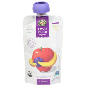 Love Child Organics - Puree Og2 Apl Ban Blubry - Cs Of 12-4 Oz Love Child Organics - Puree Og2 Apl Ban Blubry - Cs Of 12-4 Oz