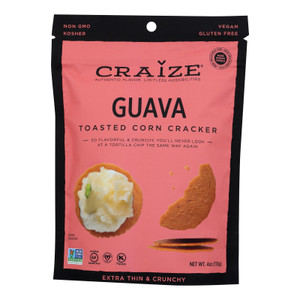 Craize - Corn Crisps Guava Toasted - Case Of 6 - 4 Oz Craize - Corn Crisps Guava Toasted - Case Of 6 - 4 Oz