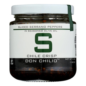 Don Chilio - Chile Crisp Serrano - Case Of 6 - 5 Oz Don Chilio - Chile Crisp Serrano - Case Of 6 - 5 Oz