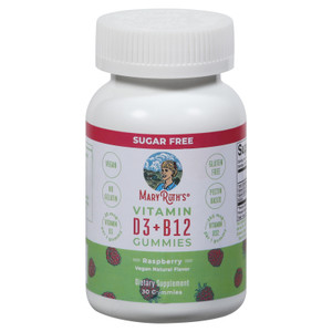 Mary Ruth's - D3 + B12 Gummies Rasp Sf - Ea Of 1-30 Ct Mary Ruth's - D3 + B12 Gummies Rasp Sf - Ea Of 1-30 Ct