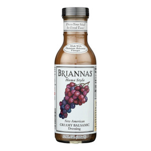 Brianna's - Salad Dressing - New American Creamy Balsamic - Case Of 6 - 12 Fl Oz. Brianna's - Salad Dressing - New American Creamy Balsamic - Case Of 6 - 12 Fl Oz.