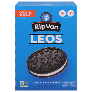 Rip Van Wafels - Cookies Cream Leos Sndwch - Cs Of 6-4/1.69 Z Rip Van Wafels - Cookies Cream Leos Sndwch - Cs Of 6-4/1.69 Z