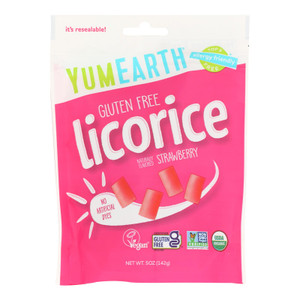 Yumearth - Licorice Og2 Strawberry - Cs Of 6-5 Oz Yumearth - Licorice Og2 Strawberry - Cs Of 6-5 Oz
