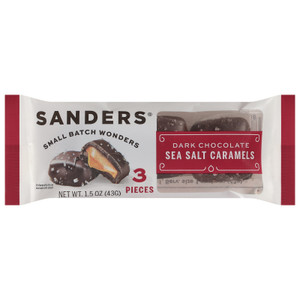 Sanders - Dark Choc Ssalt Caramels - Cs Of 32-1.5 Oz Sanders - Dark Choc Ssalt Caramels - Cs Of 32-1.5 Oz