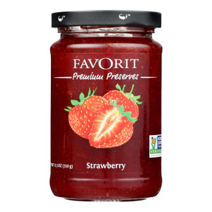 Favorit Preserves - Swiss - Strawberry - 12.3 Oz - Case Of 6 Favorit Preserves - Swiss - Strawberry - 12.3 Oz - Case Of 6