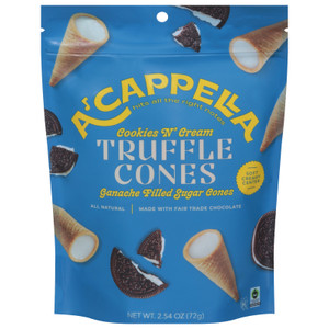 Acappella - Cones Cky N Crm Truffle - Cs Of 6-2.54 Oz Acappella - Cones Cky N Crm Truffle - Cs Of 6-2.54 Oz