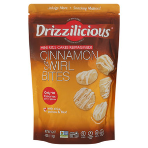 Drizzilicious - Rice Crisp Mini Cinammon - Case Of 12-4 Oz Drizzilicious - Rice Crisp Mini Cinammon - Case Of 12-4 Oz