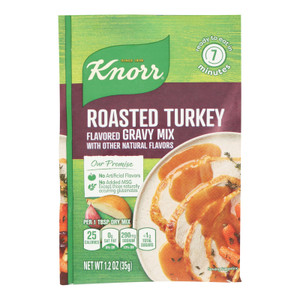 Knorr Gravy Mix - Roasted Turkey Flavored - 1.2 Oz - Case Of 12 Knorr Gravy Mix - Roasted Turkey Flavored - 1.2 Oz - Case Of 12