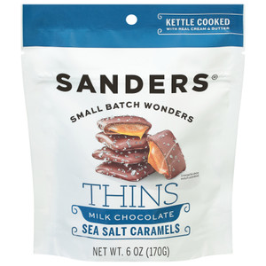 Sanders - Milk Choc Ssalt Crml Thin - Cs Of 6-6 Oz Sanders - Milk Choc Ssalt Crml Thin - Cs Of 6-6 Oz